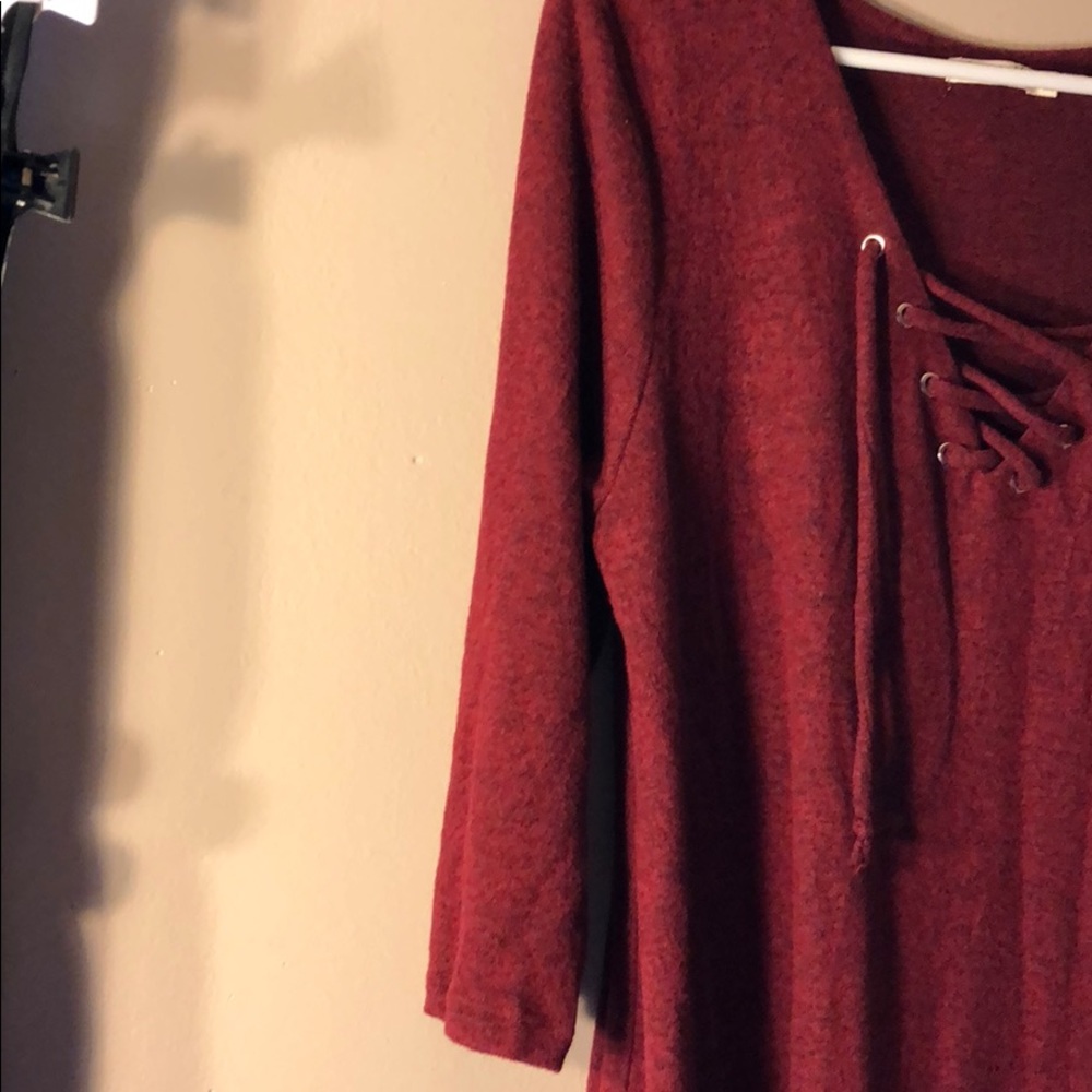 💥Brand new burgundy flowey dress - Picture 5 of 5